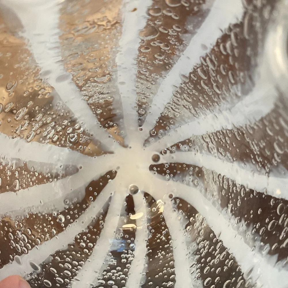 Clear Glass Ruffled Vase - Picture 5 of 7